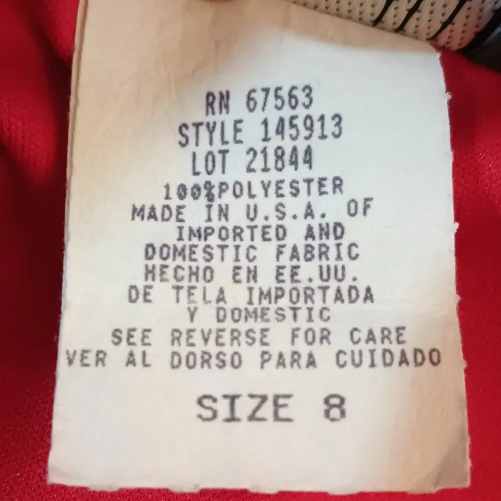 SL Fashion Vintage Red Layered Dress 8  V Neck Short Flutter Sleeve Fully Lined